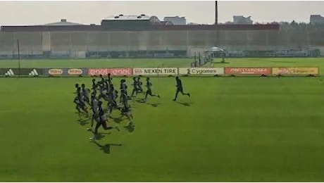 Allenamento in corso. Douglas Luiz in gruppo. Nico Gonzalez a parte (FOTO E VIDEO)