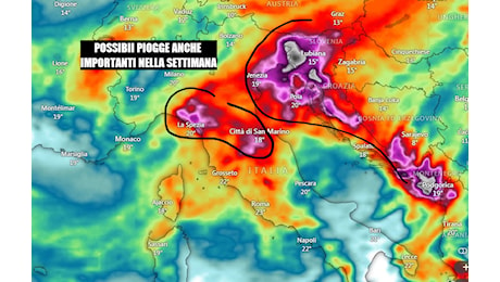 PIOGGE CONSISTENTI IN VISTA? E’ POSSIBILE – VEDIAMO QUANDO – meteo Toscana