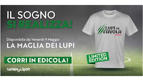 Serie B 2025: Avellino, maglia celebrativa in edicola con il Corriere dello Sport
