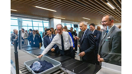 Aeroporto Verona, inaugurata area security del nuovo terminal passeggeri