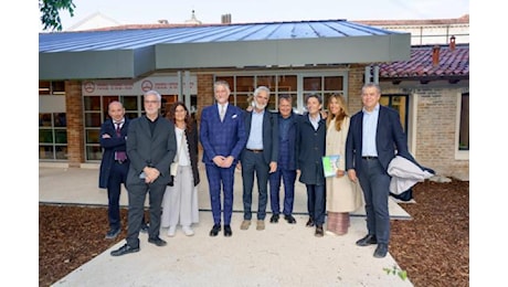 Il Ministro della Cultura, Alessandro Giuli, visita le nuove biglietterie ai Giardini destinate alle esposizioni di Architettura e Arte