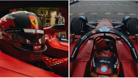 Show di Carlos Sainz sulle Ramblas: la Ferrari nelle strade di Barcellona
