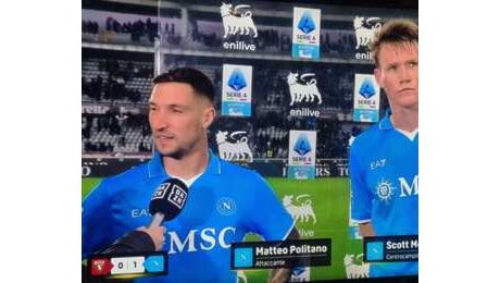 Dazn intervista Politano e McTominay oggi migliore in campo