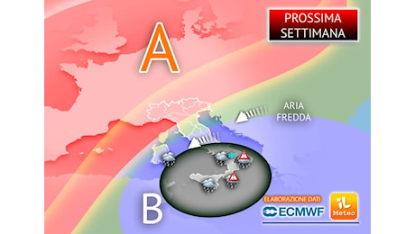 Meteo: la Prossima Settimana sarà la più fredda di tutto l'Inverno, poi un ribaltone totale; la Tendenza