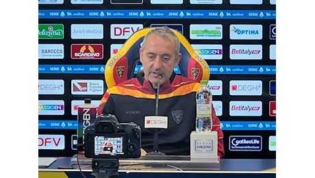 Lecce, Giampaolo: Prendiamoci più responsabilità