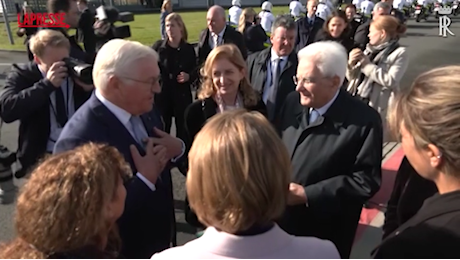 VIDEO Germania, Mattarella accolto in aeroporto di Colonia-Bonn da Steinmeier- LaPresse