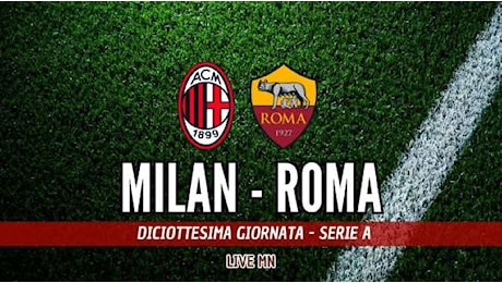 LIVE MN - Milan-Roma (0-0): brivido per i rossoneri, palo di Dovbyk all'11'