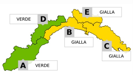 Liguria, allerta gialla per temporali sul centro-Levante