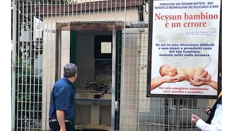 Neonato morto in una culla termica a Bari, parroco ascoltato in Procura