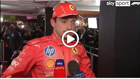 F1, Leclerc dopo le qualifiche a Las Vegas: Difficile portare in temperatura le gomme [ VIDEO ]