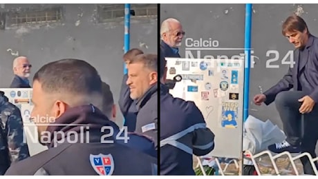 De Laurentiis al murale di Maradona a San Giovanni: sentite cosa gli urla un tifoso | VIDEO