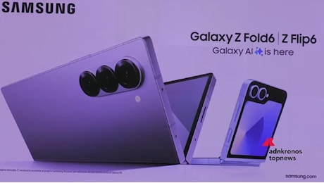 Galaxy Unpacked, Samsung presenta i nuovi Galaxy Z Fold6 e Z Flip6: protagonista l’intelligenza artificiale