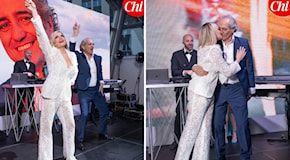 Simona Ventura e Giovanni Terzi sposi il 6 luglio: la grande festa ieri sera a Milano