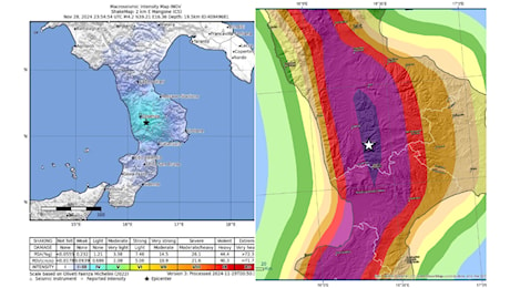 Sisma in una storica zona del Cosentino a ‘pericolosità molto alta’: 17 le scosse nella notte