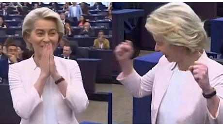 Von der Leyen rieletta, l'annuncio e gli applausi del Parlamento europeo