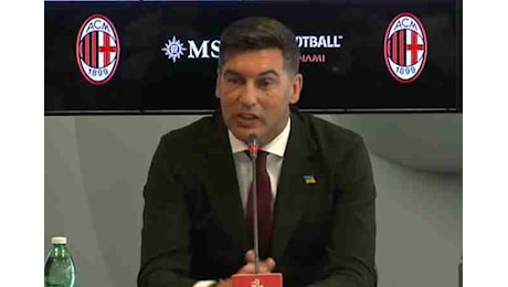 Milan, Fonseca si presenta: “Grande ambizione e responsabilità, ecco cosa voglio”