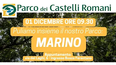 Marino. “Contrasto all’abbandono di rifiuti”. Il 3° appuntamento dell’iniziativa è per Domenica 1° Dicembre alle ore 9,30