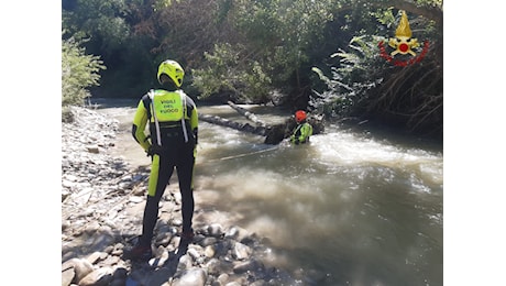 Sorpresi dalla piena, 3 bimbi ed educatrice aggrappati a tronco sul fiume Lamone: salvati dai pompieri