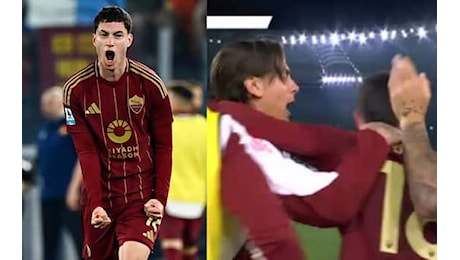 Soulé, gol capolavoro in Lazio Roma ed esultanza con Dybala. VIDEO