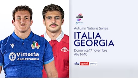 Italia Georgia, dove vedere le Autumn Nations Series 2024 in tv e streaming