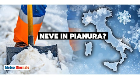 Neve in Val Padana, fino a 10 cm in pianura su queste regioni