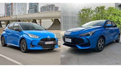 MG3 Hybrid+ Vs Toyota Yaris: confronto tra ibride. Caratteristiche e prezzi