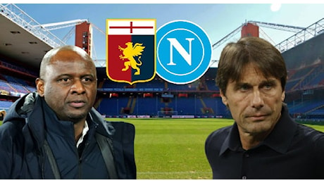 Genoa-Napoli, ultimissime formazione Sky: le mosse di Vieira, Conte ha deciso su Kvara