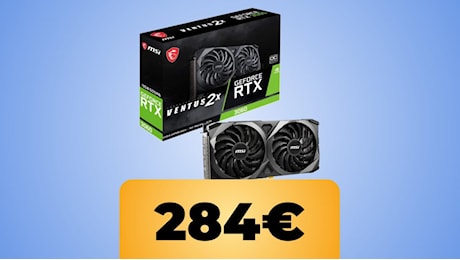 La GPU MSI GeForce RTX 3060 VENTUS 2X 12G OC è al prezzo più basso su Amazon per il Black Friday