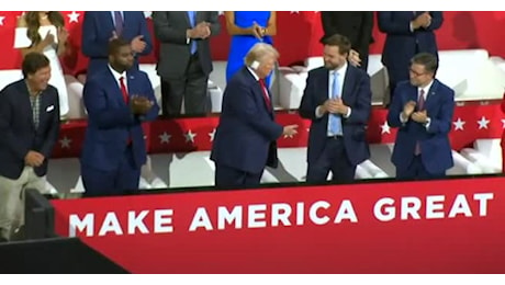 IL VIDEO. Ovazione per Trump al primo giorno di convention repubblicana