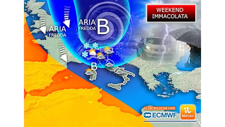 Meteo Immacolata: nel Weekend severa svolta fredda, il fronte artico può portare Neve in Pianura; ecco dove