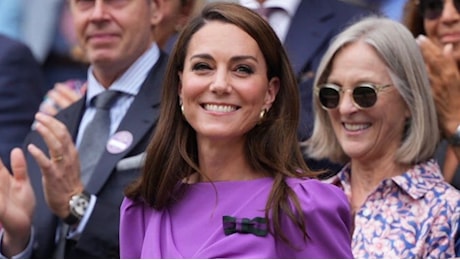 Kate Middleton a Wimbledon insieme alla piccola Charlotte per la finale del torneo