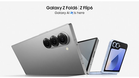 Samsung, presentati Galaxy Z Fold 6 e Z Flip6: concept piegevoli ed intelligenza artificiale
