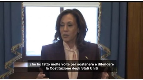 Kamala Harris: «Oggi la democrazia americana è rimasta in piedi»