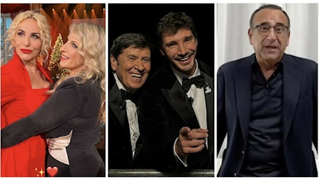 Antonella Clerici e La cena di Natale, top e flop: il bacio tra Katia Follesa e Gianni Morandi, Carlo Conti e il cast di Sanremo, Stefano De Martino intrattenitore