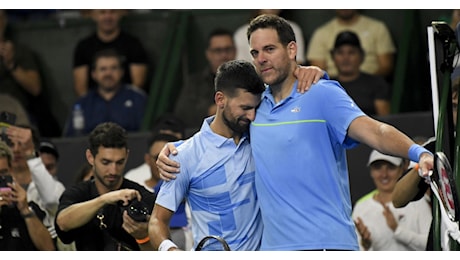 L'addio di Juan Martin Del Potro, tanta emozione con Djokovic