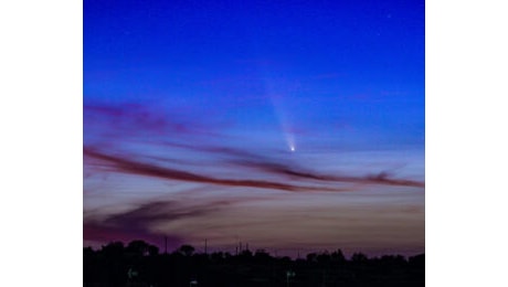 La cometa C/2023 A3 nei cieli del Leccese: 'Un magico tramonto'