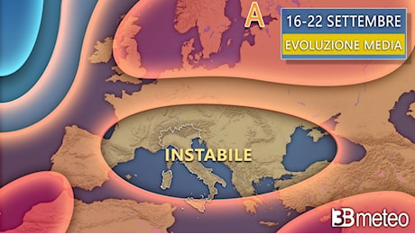 Meteo - Settimana fresca e instabile con piogge e temporali, anche intensi. Ecco come andrà