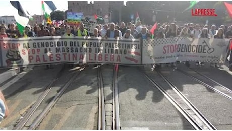 Roma, in migliaia al corteo pro-Palestina