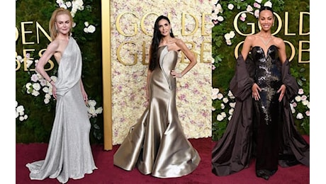 Golden Globe 2025, le pagelle ai look sul red carpet, da Demi Moore a Nicole Kidman. FOTO