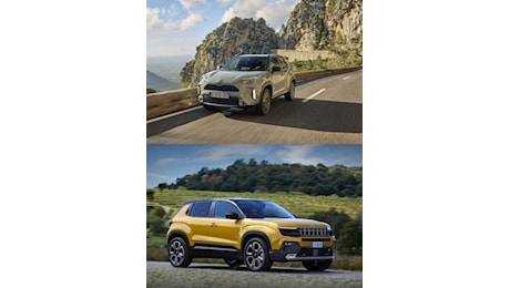 Best seller a confronto: Jeep Avenger e Toyota Yaris Cross