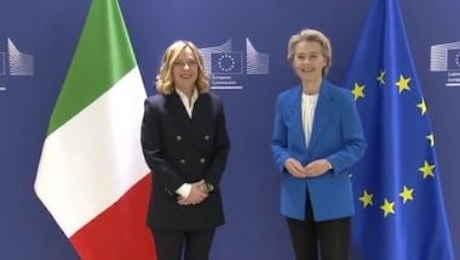 Giorgia Meloni incontra Ursula von der Leyen a Bruxelles