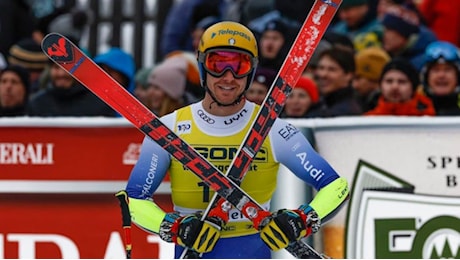 Mattia Casse è una freccia nel Super G in Val Gardena, imprendibile per tutti: prima vittoria a 34 anni