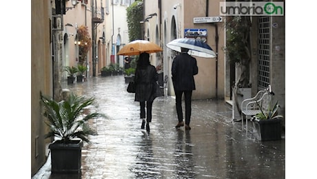 Forte perturbazione sull’Umbria: attese piogge intense