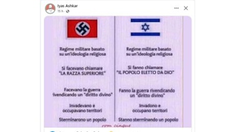 Pubblica bandiera nazista accanto a quella di Israele: bufera su consigliere comunale di Brescia