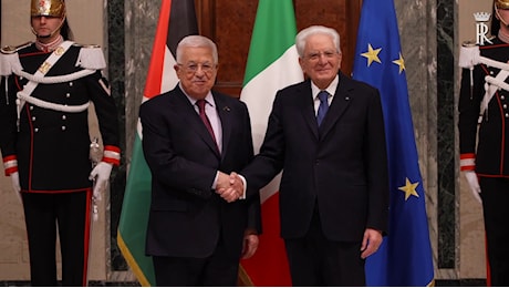 Mattarella incontra il presidente della Palestina