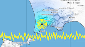 Scossa di terremoto di magnitudo 3.4 ai Campi Flegrei, avvertita anche a Napoli