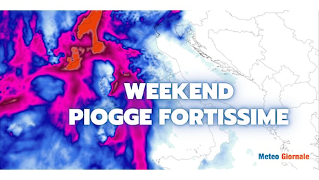 Meteo Weekend: pioverà tantissimo, ma solo in certe zone