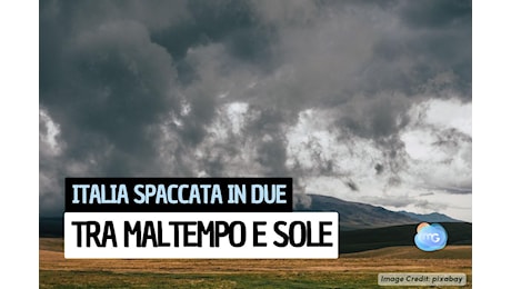 Tendenza per i prossimi 10 giorni: forti piogge al Nord e caldo al Sud