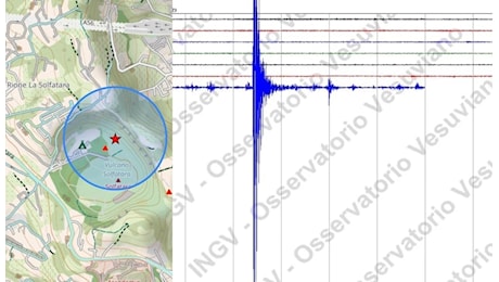 Terremoto Campi Flegrei e Vesuvio oggi: scosse di magnitudo 2.2 e 2.6