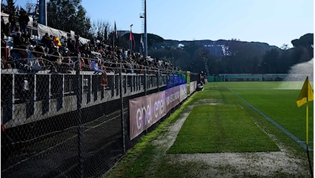 ALLENAMENTO AL TRE FONTANE – Assente Dovbyk per precauzione. Cori per Ranieri e la squadra, striscione contro la Lazio (VIDEO)